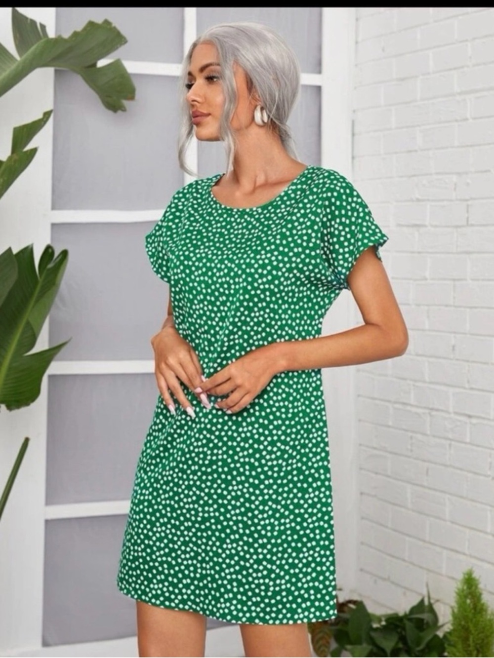Floral Print Cute Spring Summer Dress - Picture 3 of 4